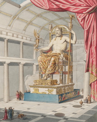 Rekonstruktion des Kultbildes des Olympischen Zeus
